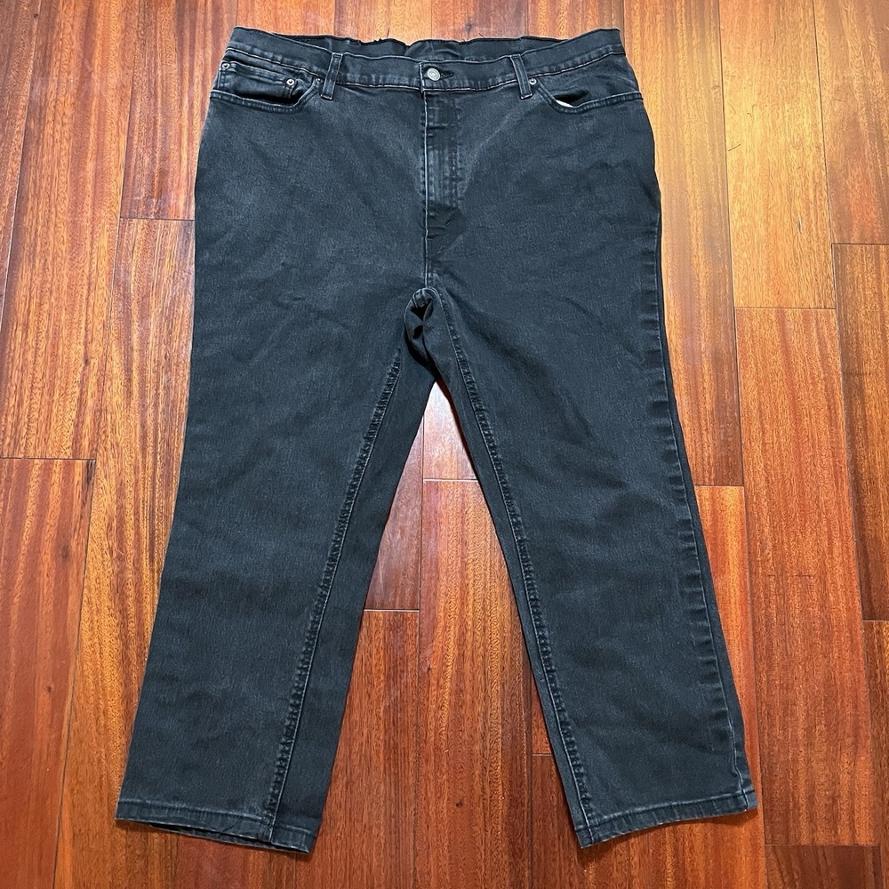 Levis Jeans Mens 40x25 541 Black Athletic Taper Denim Stretch Grunge 18181-0771